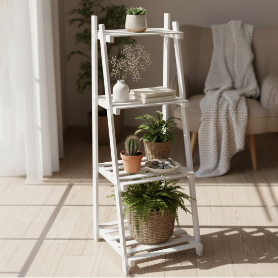 Wooden Organizer 4 Shelves